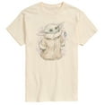 thumbnail image 1 of Star Wars - The Mandalorian Grogu Tonal Washed - Men's Short Sleeve Graphic T-Shirt, 1 of 4