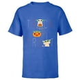 thumbnail image 1 of Star Wars The Mandalorian Grogu Trick or Treat Halloween - Short Sleeve T-Shirt for Kids - Customized-Royal, 1 of 5