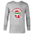 thumbnail image 1 of Star Wars The Mandalorian Grogu Up to Snow Good Holiday - Long Sleeve T-Shirt for Men - Customized-Athletic Heather, 1 of 5