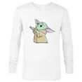 thumbnail image 1 of Star Wars The Mandalorian Grogu Watercolor - Long Sleeve T-Shirt for Men - Customized-White, 1 of 5