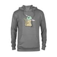 thumbnail image 1 of Star Wars The Mandalorian Grogu Watercolor - Pullover Hoodie for Adults - Customized-Athletic Heather, 1 of 5