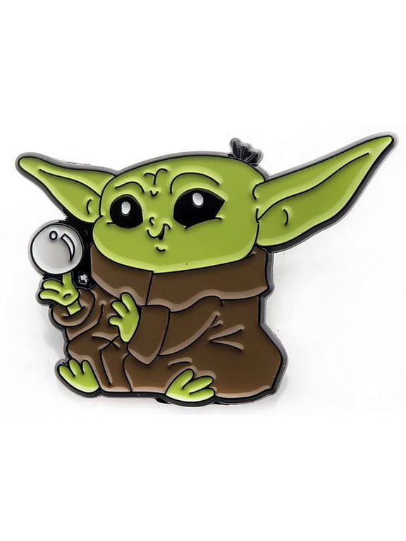 Star Wars The Mandalorian Grogu With Ball Enamel Collector Pin