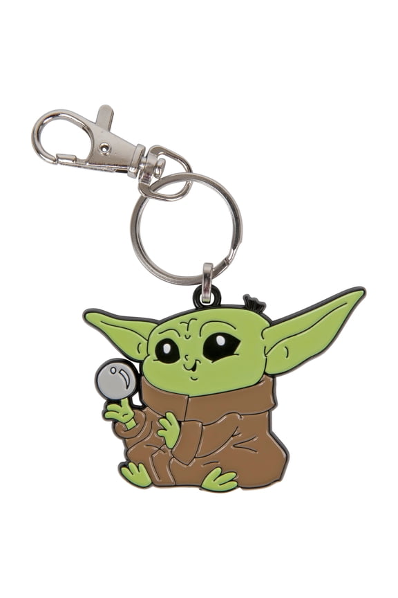 The Mandalorian Grogu With Ball Enamel Pendant Keychain