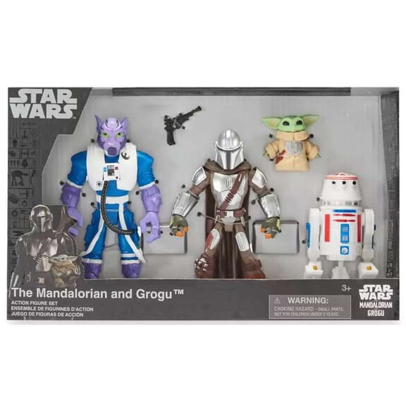 Star Wars The Mandalorian & Grogu Zeb Orrelios, The Mandalorian, Grogu & R5-D4 Action Figure 4-Pack