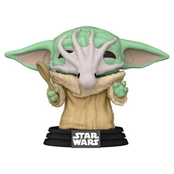 Funko Pop! Star Wars 469 The Mandalorian Grogu with Chowder Squid Bobble-Head
