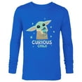 thumbnail image 1 of Star Wars The Mandalorian Grogu with Frog Curious Child - Long Sleeve T-Shirt for Men - Customized-Navy, 1 of 5
