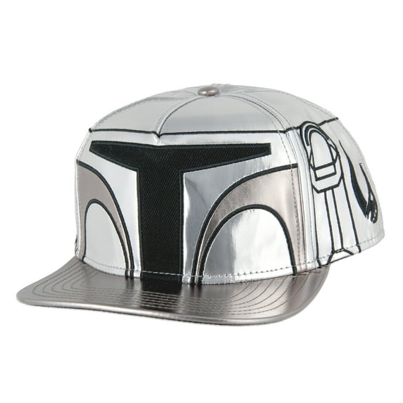 Star Wars The Mandalorian Hat Beskar Costume Helmet Embroidered Flatbill Snapback Hat Baseball Cap