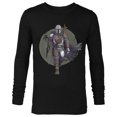 thumbnail image 1 of Star Wars The Mandalorian Hero Pose - Long Sleeve T-Shirt for Men - Customized-Black, 1 of 5