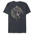 thumbnail image 1 of Star Wars The Mandalorian Hero Pose - Short Sleeve Blended T-Shirt for Adults - Customized-Navy Heather, 1 of 5