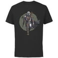 thumbnail image 1 of Star Wars The Mandalorian Hero Pose - Short Sleeve Cotton T-Shirt for Adults - Customized-Black, 1 of 5