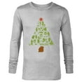 thumbnail image 1 of Star Wars The Mandalorian Holiday Christmas Tree Standard - Long Sleeve T-Shirt for Men – Customized-Athletic Heather, 1 of 5