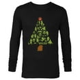 thumbnail image 1 of Star Wars The Mandalorian Holiday Christmas Tree Standard - Long Sleeve T-Shirt for Men – Customized-Black, 1 of 5
