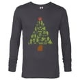 thumbnail image 1 of Star Wars The Mandalorian Holiday Christmas Tree Standard - Long Sleeve T-Shirt for Men – Customized-Charcoal Heather, 1 of 5