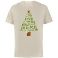 thumbnail image 1 of Star Wars The Mandalorian Holiday Christmas Tree Standard - Short Sleeve Cotton T-Shirt for Adults - Customized-Natural, 1 of 5