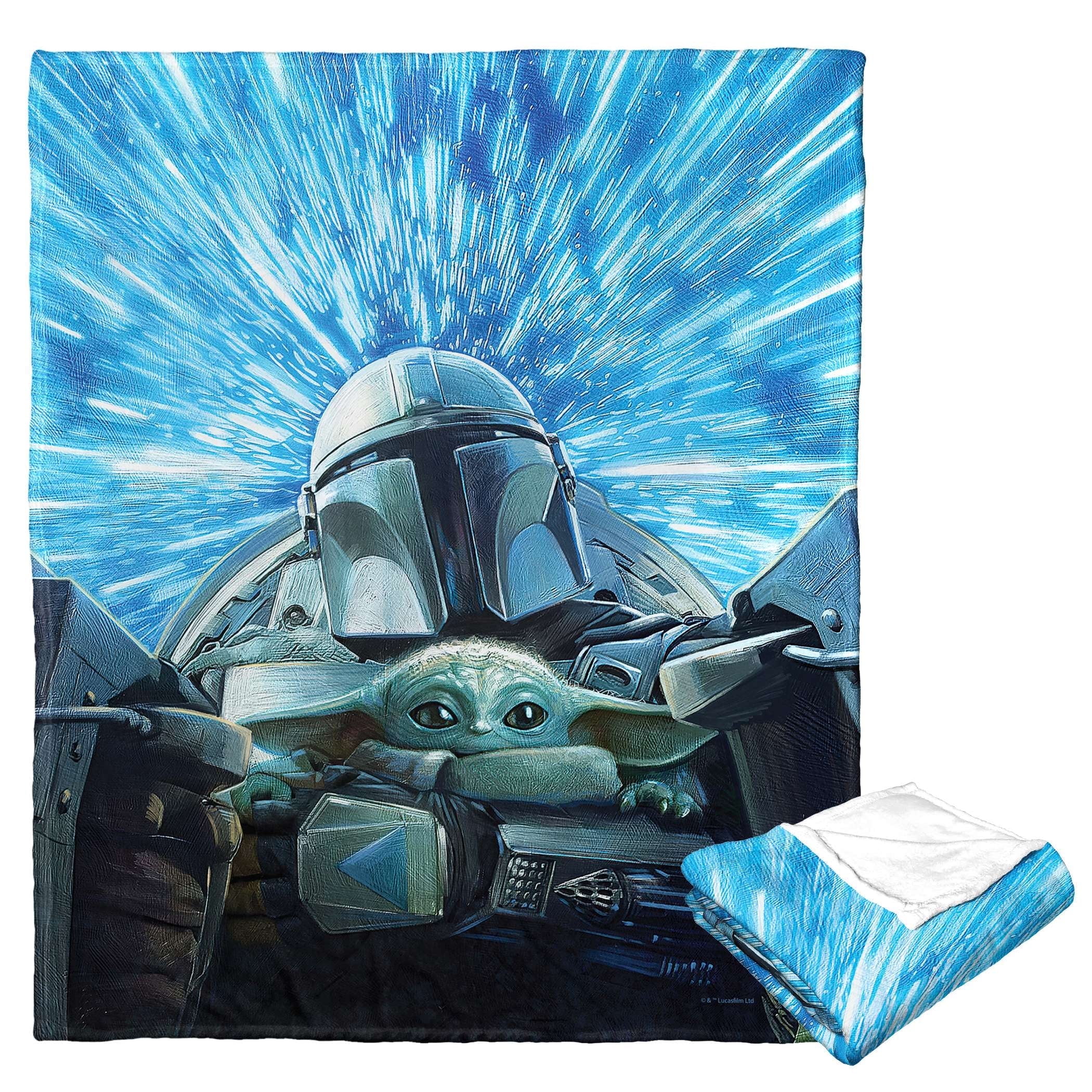 Star Wars The Mandalorian Hyperspeed Kids Silk Touch Throw Blanket ...