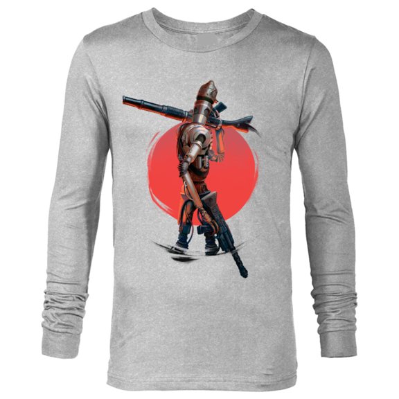 Star Wars The Mandalorian IG-11 Battle Ready - Long Sleeve T-Shirt for Men - Customized-Athletic Heather