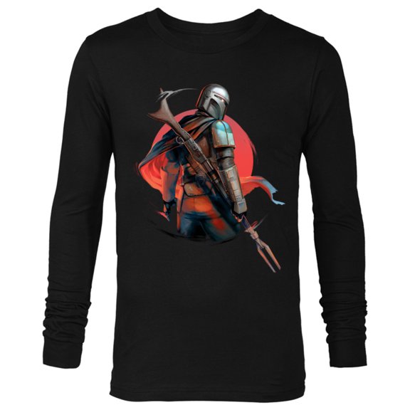 Star Wars The Mandalorian IG-11 Battle Ready - Long Sleeve T-Shirt for Men - Customized-Black