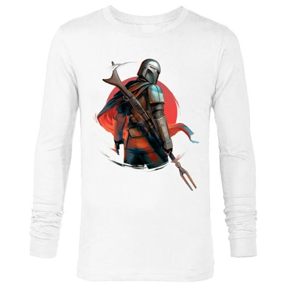 Star Wars The Mandalorian IG-11 Battle Ready - Long Sleeve T-Shirt for Men - Customized-White
