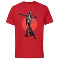 thumbnail image 1 of Star Wars The Mandalorian IG-11 Battle Ready - Short Sleeve Cotton T-Shirt for Adults - Customized-Red, 1 of 5