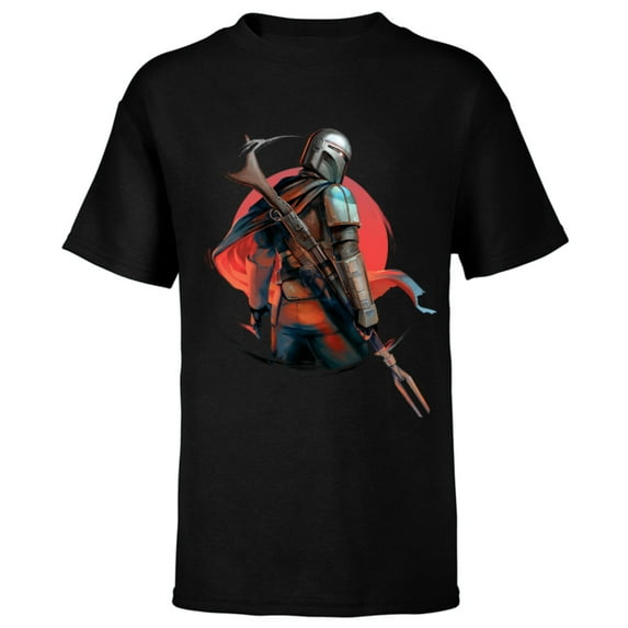 Star Wars The Mandalorian IG-11 Battle Ready - Short Sleeve T-Shirt for Kids - Customized-Black