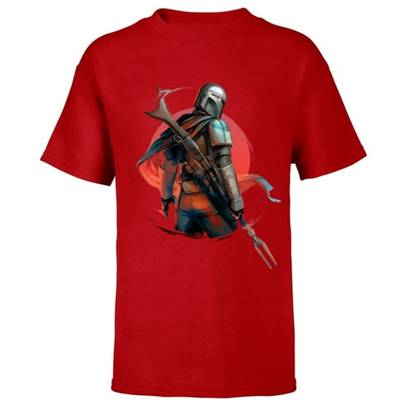 Star Wars The Mandalorian IG-11 Battle Ready - Short Sleeve T-Shirt for Kids - Customized-Red