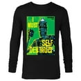thumbnail image 1 of Star Wars The Mandalorian IG-11 I Must Self Destruct - Long Sleeve T-Shirt for Men - Customized-Black, 1 of 5