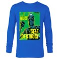 thumbnail image 1 of Star Wars The Mandalorian IG-11 I Must Self Destruct - Long Sleeve T-Shirt for Men - Customized-Royal, 1 of 5