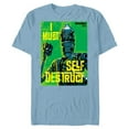 thumbnail image 1 of Star Wars The Mandalorian IG-11 I Must Self Destruct - Short Sleeve Blended T-Shirt for Adults - Customized-Ocean Blue, 1 of 5