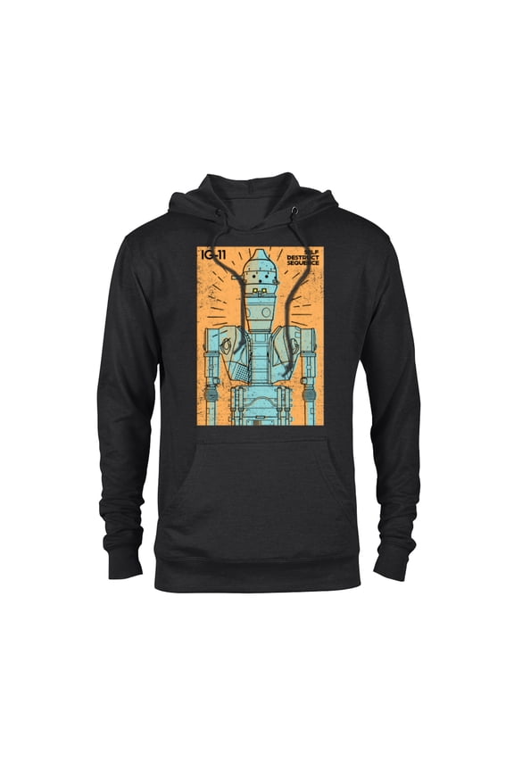 The Mandalorian IG-11 Self Destruct Sequence - Pullover Hoodie for Adults - Customized-Black