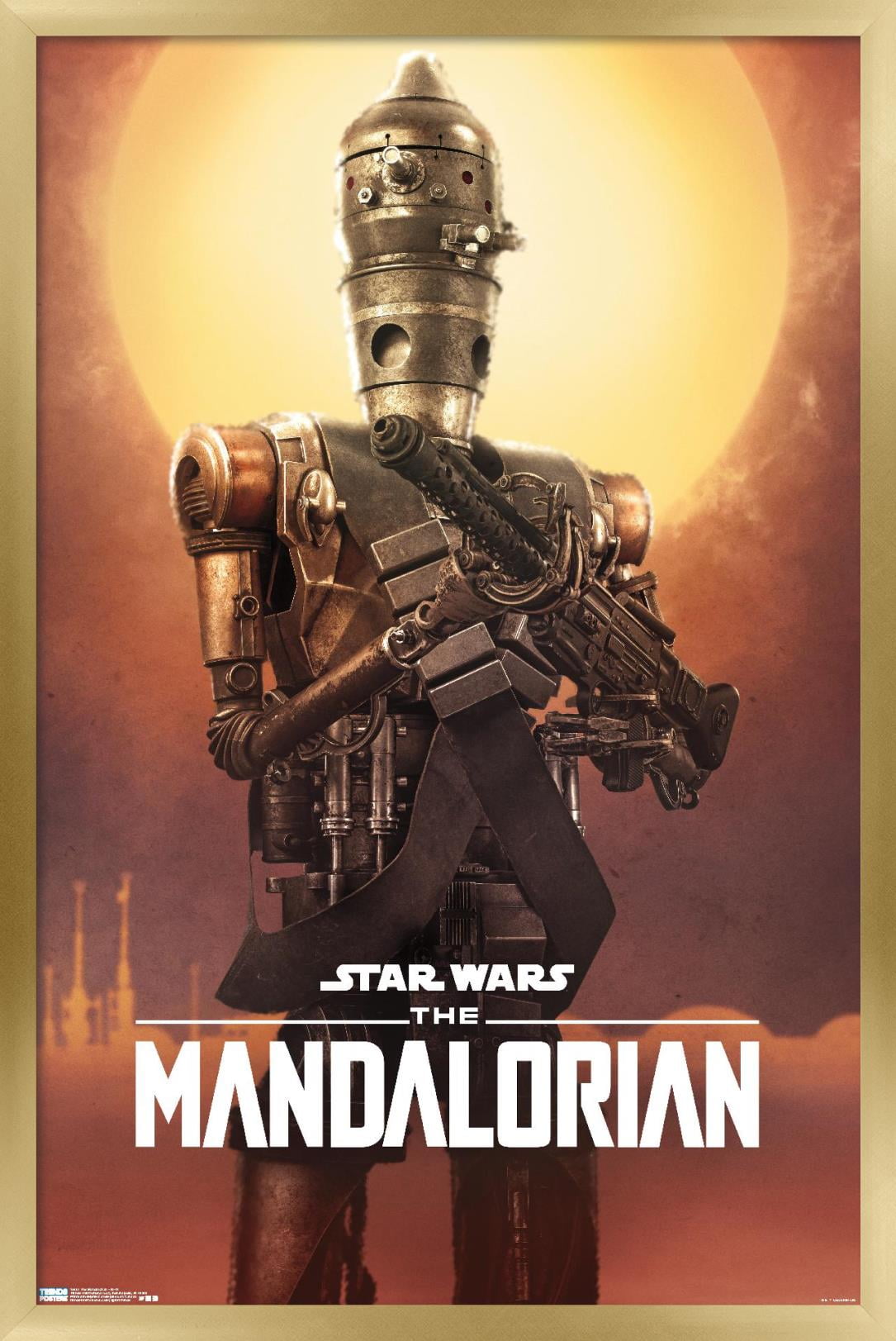 Star Wars: The Mandalorian - IG-11 Wall Poster, 14.725" x 22.375", Framed
