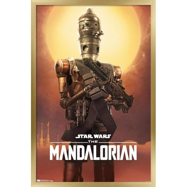 Star Wars: The Mandalorian - IG-11 Wall Poster, 14.725" x 22.375", Framed
