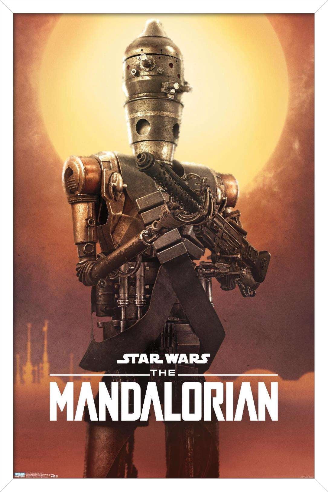 Star Wars: The Mandalorian - IG-11 Wall Poster, 14.725" x 22.375", Framed
