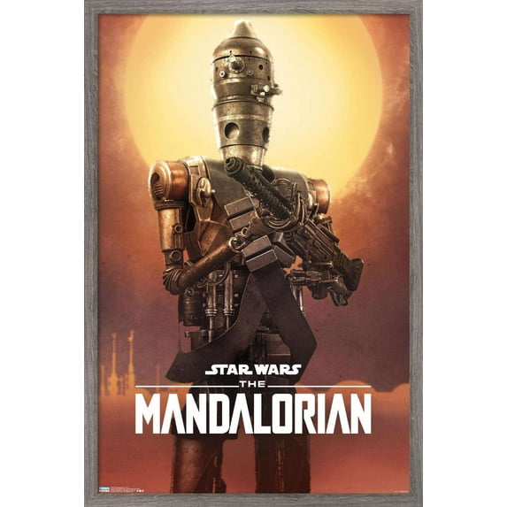 Star Wars: The Mandalorian - IG-11 Wall Poster, 14.725" x 22.375", Framed