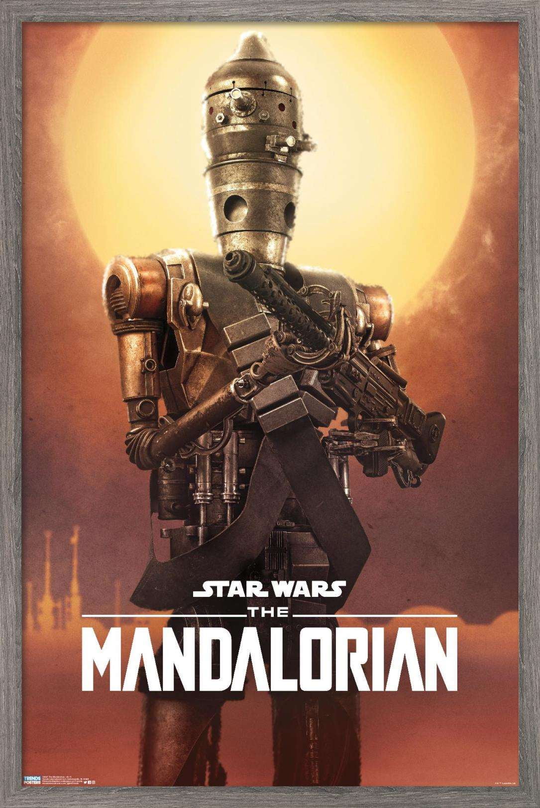 Star Wars: The Mandalorian - IG-11 Wall Poster, 22.375" x 34", Framed