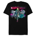 thumbnail image 1 of Star Wars The Mandalorian IG-88 Neon Poster - Short Sleeve Blended T-Shirt for Adults - Customized-Black, 1 of 5