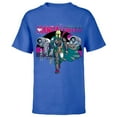 thumbnail image 1 of Star Wars The Mandalorian IG-88 Neon Poster - Short Sleeve T-Shirt for Kids - Customized-Royal, 1 of 5