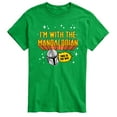 thumbnail image 1 of Star Wars - The Mandalorian Im With Mando  - Men's Short Sleeve Graphic T-Shirt, 1 of 4