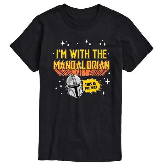Star Wars - The Mandalorian Im With Mando - Men's Short Sleeve Graphic T-Shirt