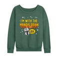 thumbnail image 1 of Star Wars - The Mandalorian Im With Mando  - Wo Men's French Terry Long Sleeve Pullover, 1 of 4