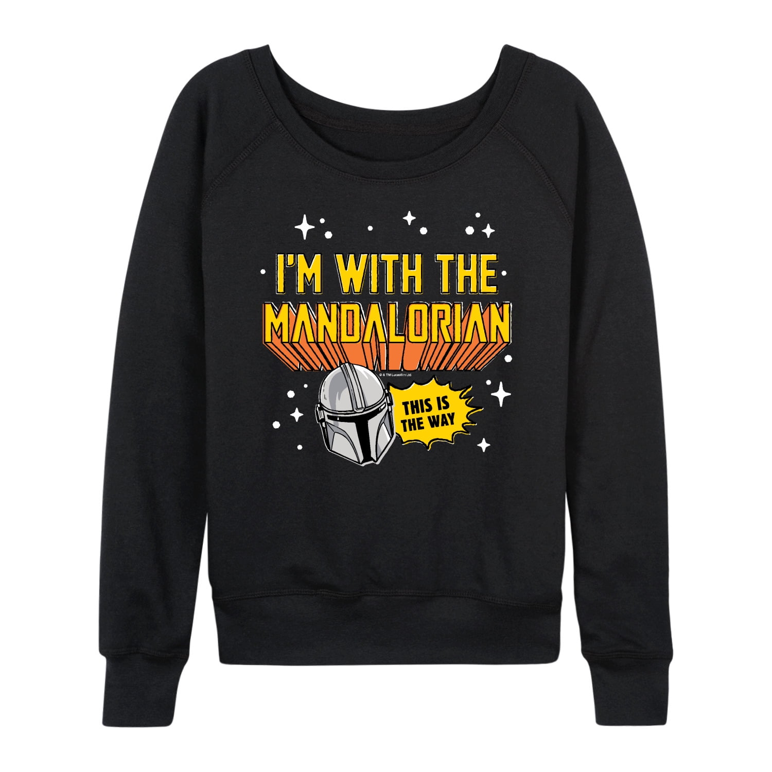 Star Wars - The Mandalorian Mando Space  - Wo Men's French Terry Long Sleeve Pullover