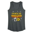 thumbnail image 1 of Star Wars - The Mandalorian Im With Mando - Wo Men's Racerback Graphic Tank Top, 1 of 4