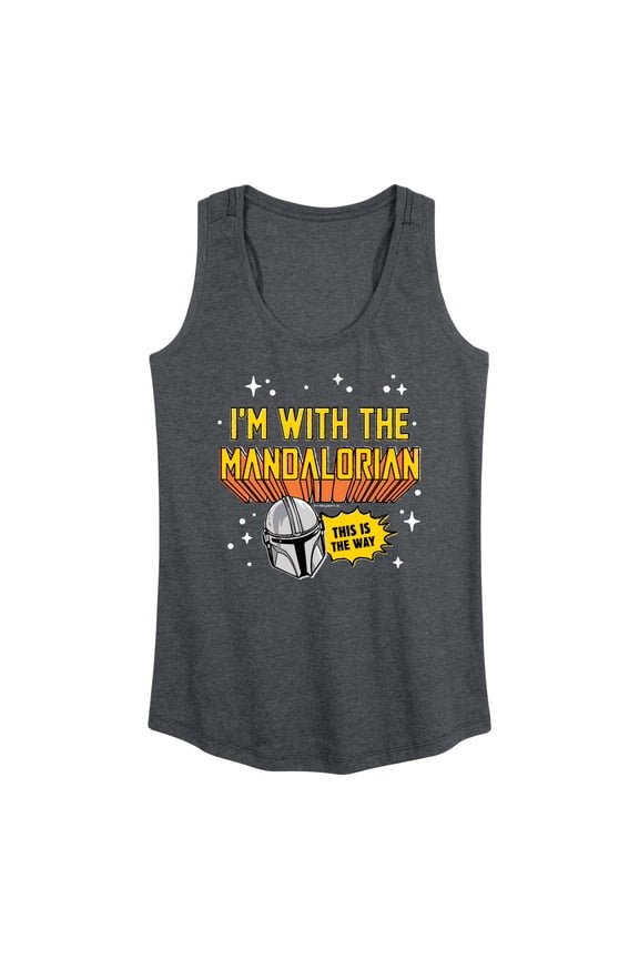 - The Mandalorian Im With Mando - Wo Men's Racerback Graphic Tank Top