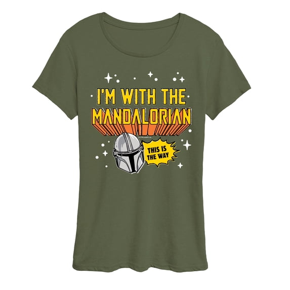 Star Wars - The Mandalorian Im With Mando - Wo Men's Short Sleeve Graphic T-Shirt