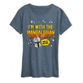 thumbnail image 1 of Star Wars - The Mandalorian Im With Mando  - Wo Men's Short Sleeve Graphic T-Shirt, 1 of 4