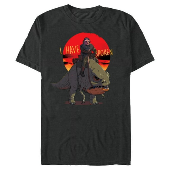 Star Wars The Mandalorian Kuiil Blurrg I Have Spoken - Short Sleeve Blended T-Shirt for Adults - Customized-Dark Heather