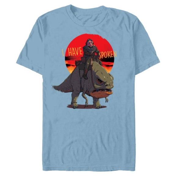 Star Wars The Mandalorian Kuiil Blurrg I Have Spoken - Short Sleeve Blended T-Shirt for Adults - Customized-Ocean Blue