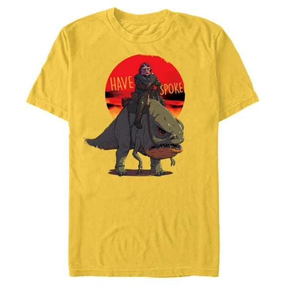 Star Wars The Mandalorian Kuiil Blurrg I Have Spoken - Short Sleeve Blended T-Shirt for Adults - Customized-Yellow