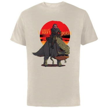 Star Wars The Mandalorian Kuiil Blurrg I Have Spoken - Short Sleeve Cotton T-Shirt for Adults - Customized-Natural