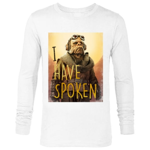 Star Wars The Mandalorian Kuiil I Have Spoken - Long Sleeve T-Shirt for Men - Customized-White