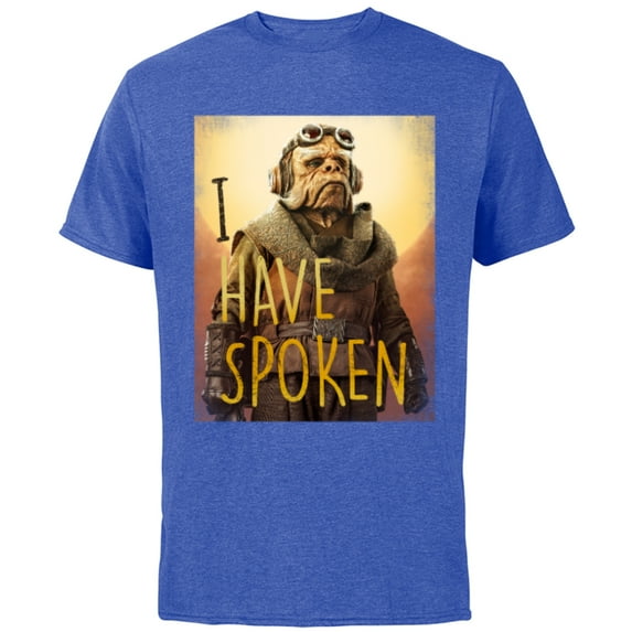 Star Wars The Mandalorian Kuiil I Have Spoken - Short Sleeve Cotton T-Shirt for Adults - Customized-Royal Heather